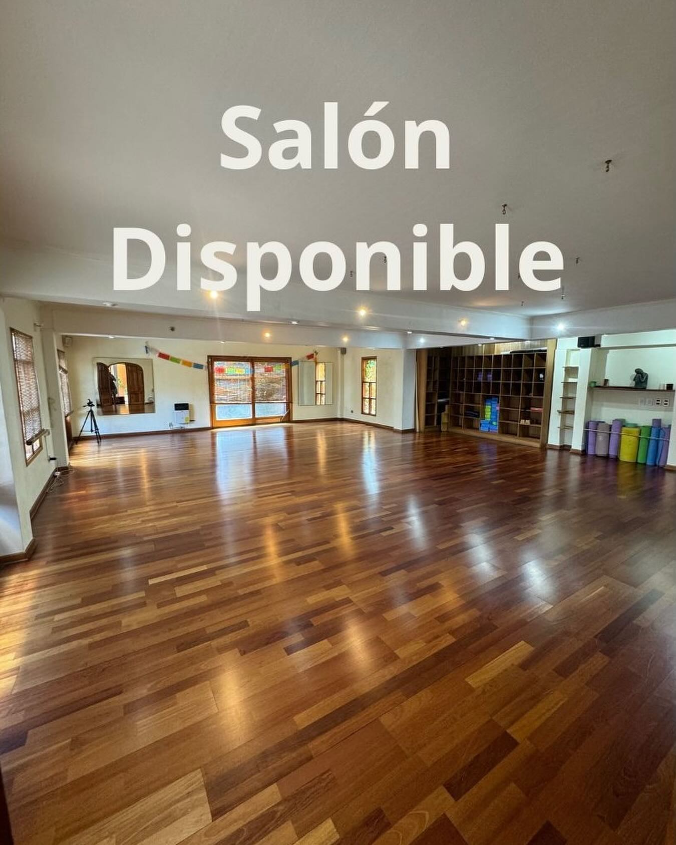 Salón disponible para actividades en Centro Hanuman